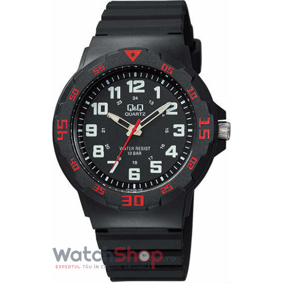 Ceas Barbatesc Casual-Sport Q&Q Negru VR18J006Y Quartz Original cu Comanda Online