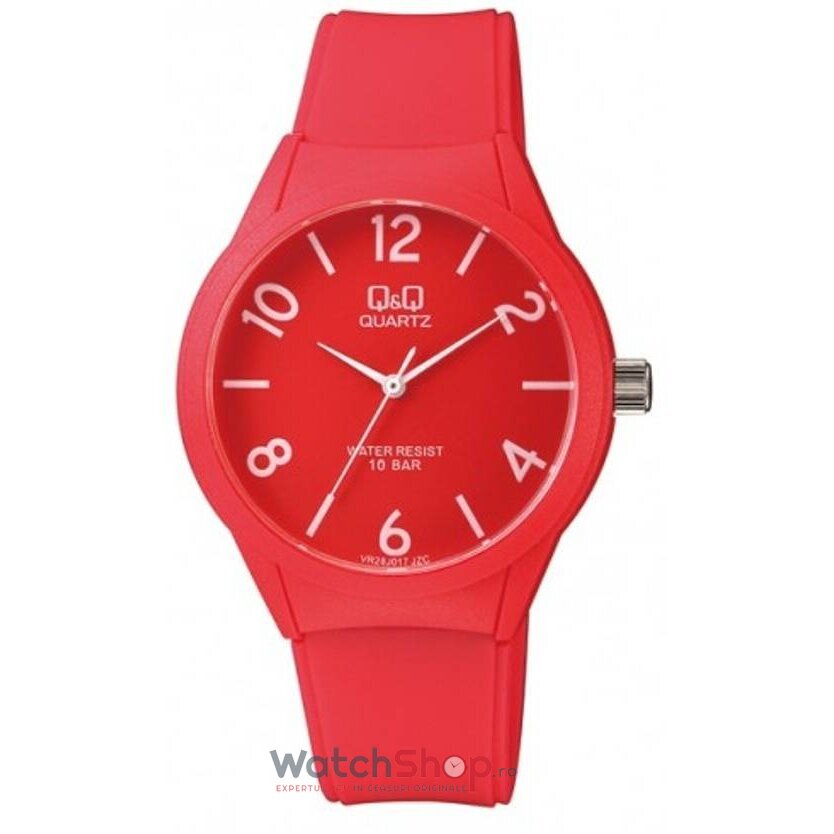 Ceas Barbatesc Casual-Sport Q&Q Rosu VR28J017Y Quartz Original cu Comanda Online