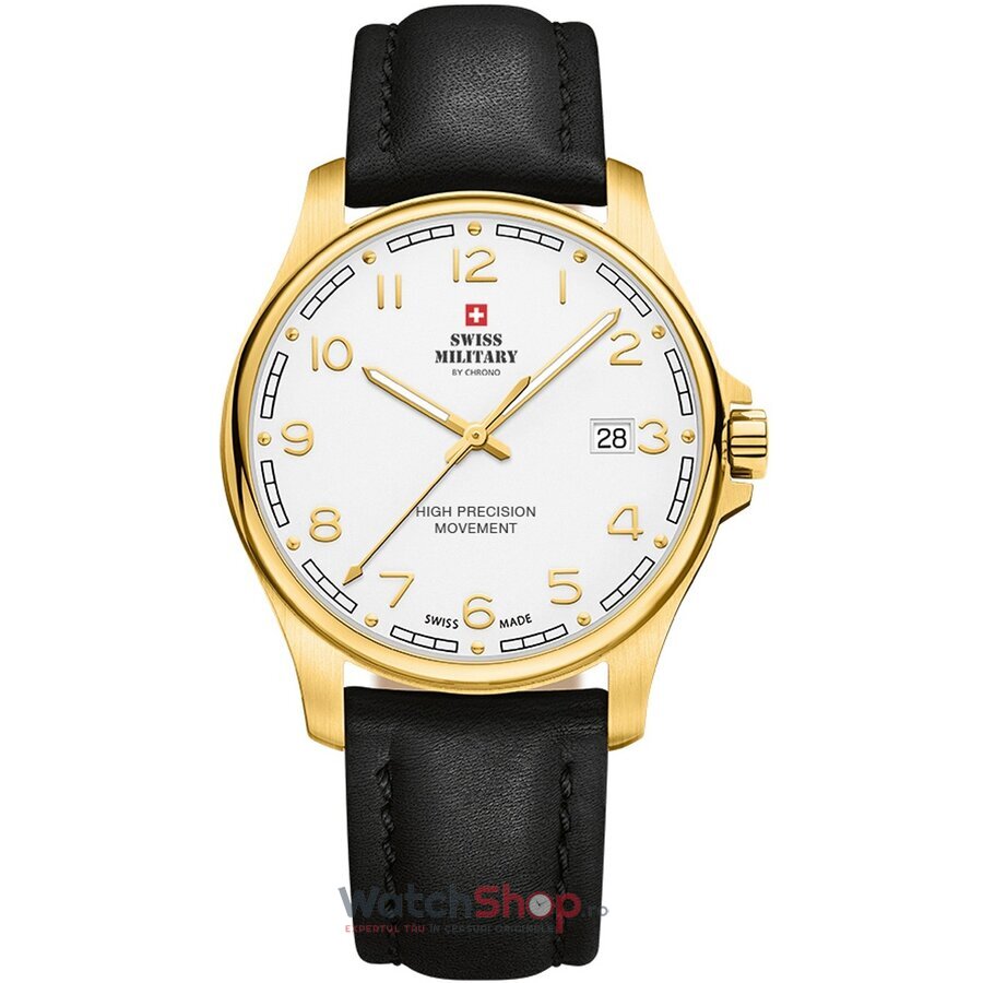 Ceas Swiss Military Barbatesc Casual Alb by Chrono SM30200.29 Quartz Original cu Comanda Online