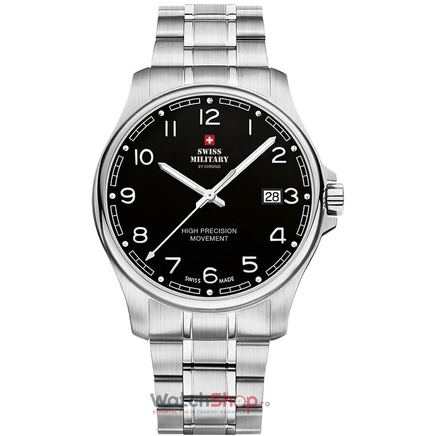 Ceas Swiss Military Barbatesc Casual Negru by Chrono SM30200.16 Quartz Original cu Comanda Online