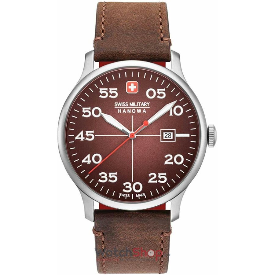 Ceas Swiss Military Barbatesc Casual Visiniu ACTIVE DUTY 06-4326.04.005 Quartz Original cu Comanda Online