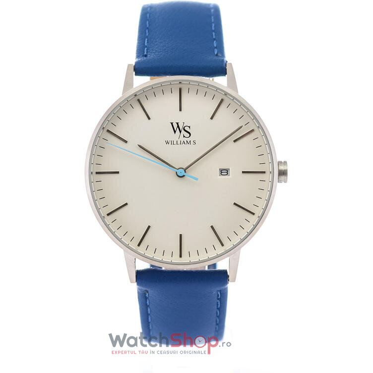 Ceas Barbatesc Casual William S. Alb The Spirit Quartz Original cu Comanda Online