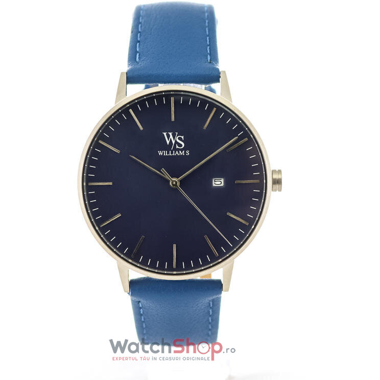 Ceas Barbatesc Casual William S. Negru The Bold Quartz Original cu Comanda Online