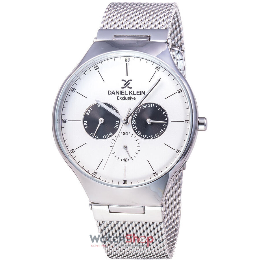 Ceas Barbatesc Fashion Daniel Klein Alb EXCLUSIVE DK11820-1 Quartz Original cu Comanda Online