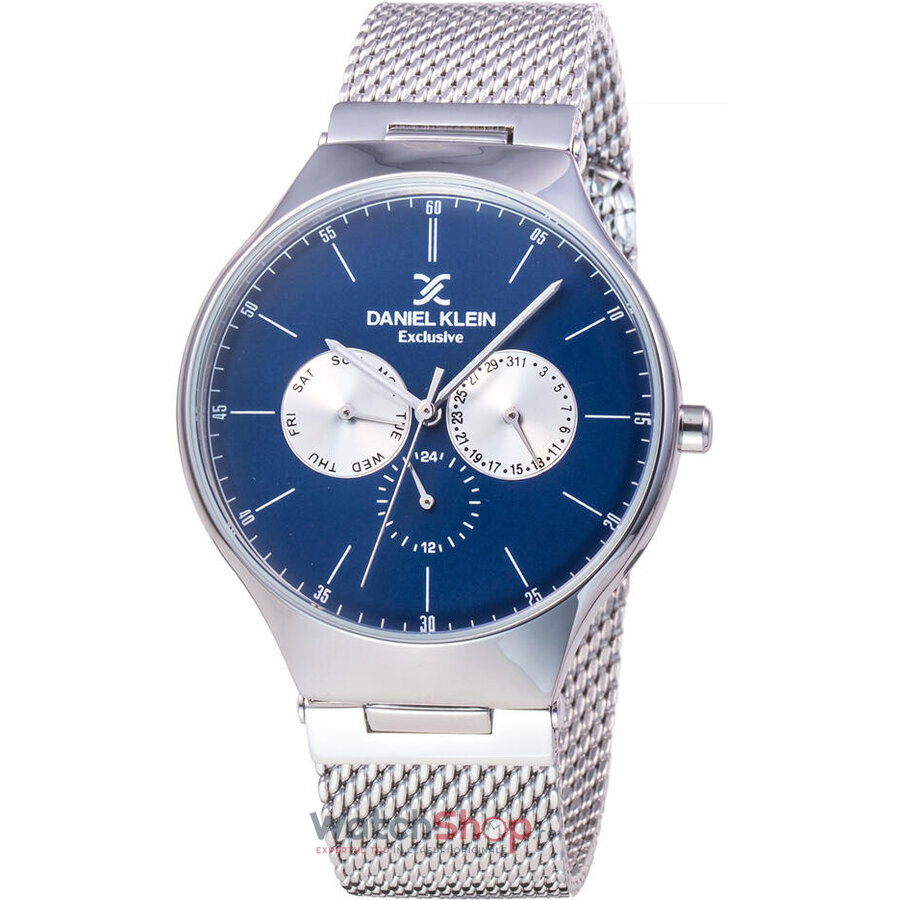 Ceas Barbatesc Fashion Daniel Klein Albastru EXCLUSIVE DK11820-3 Quartz Original cu Comanda Online