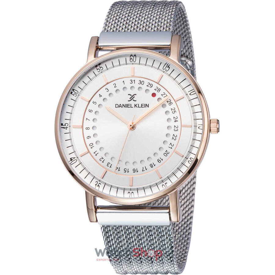 Ceas Barbatesc Fashion Daniel Klein Argintiu FIORD DK11830-2 Quartz Original cu Comanda Online