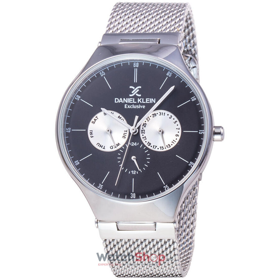 Ceas Barbatesc Fashion Daniel Klein Negru EXCLUSIVE DK11820-2 Quartz Original cu Comanda Online