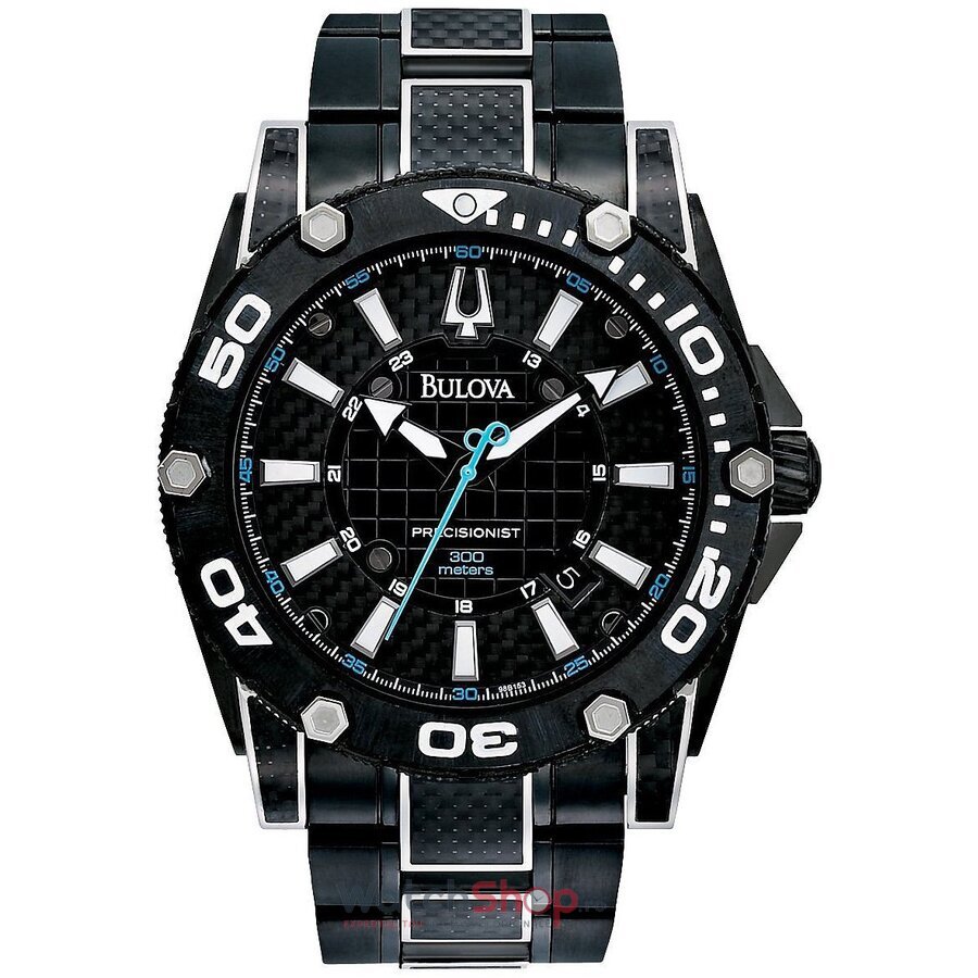 Ceas Bulova Barbatesc Lux Negru PRECISIONIST 98B153 Champlain Quartz Original cu Comanda Online