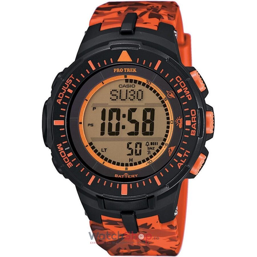 Ceas Barbatesc Outdoor Casio Gri Pro Trek PRG-300CM-4 Quartz Original cu Comanda Online