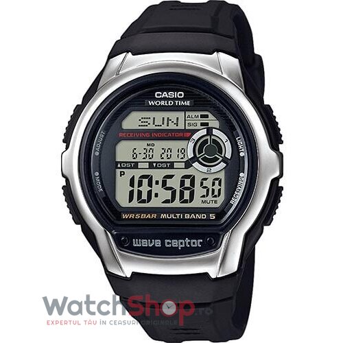 Ceas Barbatesc Outdoor Casio Negru WAVECEPTOR WV-M60-1AER Multiband 5 Quartz Original cu Comanda Online