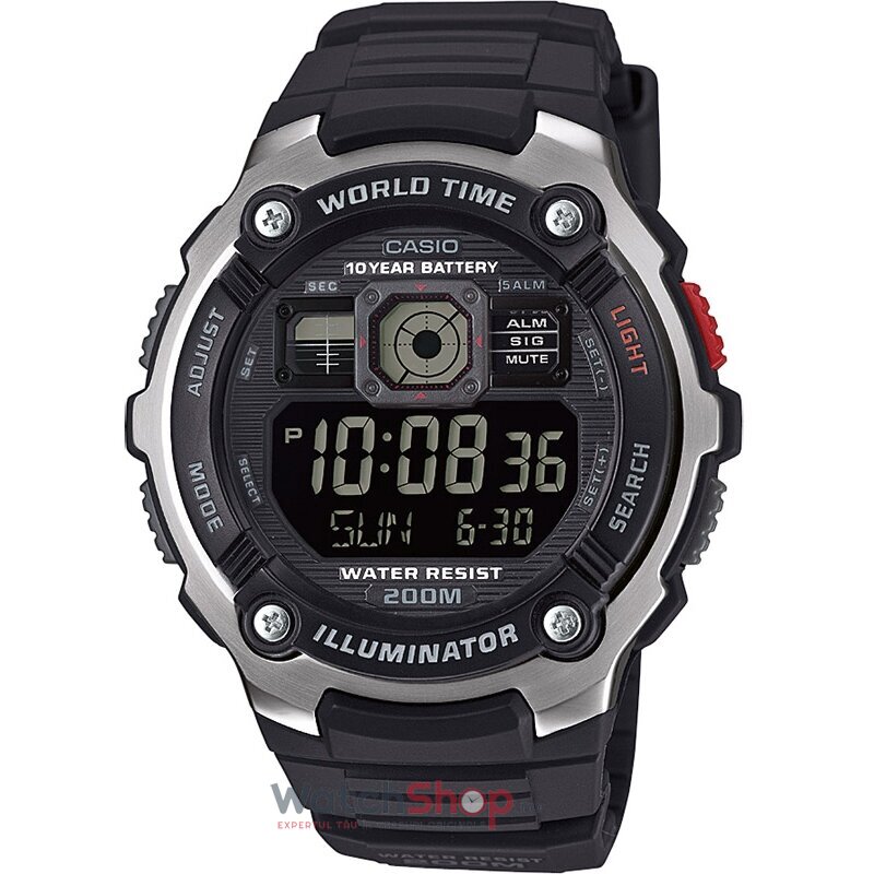 Ceas Barbatesc Outdoor Casio Negru YOUTH AE-2000W-1B Quartz Original cu Comanda Online