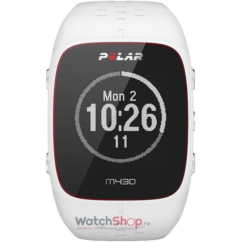 Ceas Barbatesc Outdoor Polar Negru TRAINING COMPUTER M430 White GPS Quartz Original cu Comanda Online