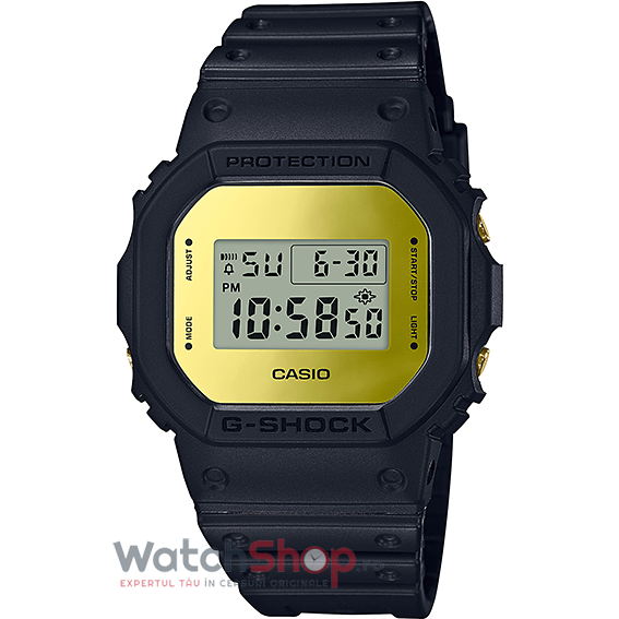 Ceas Barbatesc Sport Casio Auriu G-Shock DW-5600BBMB-1 Quartz Original cu Comanda Online