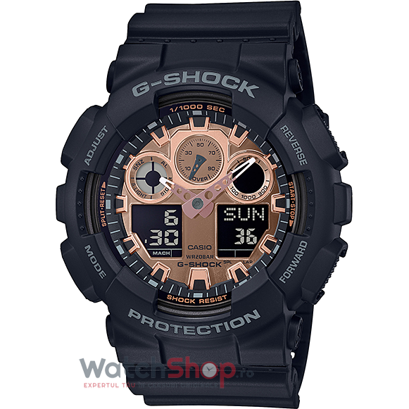 Ceas Casio Barbatesc Sport Bej G-SHOCK GA-100MMC-1AER Quartz Original cu Comanda Online