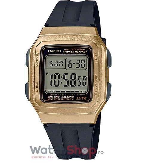 Ceas Casio Barbatesc Sport Gri Youth F-201WAM-9AVEF Quartz Original cu Comanda Online