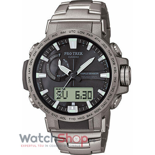 Ceas Casio Barbatesc Sport Negru PRO TREK PRW-60T-7AER Quartz Original cu Comanda Online