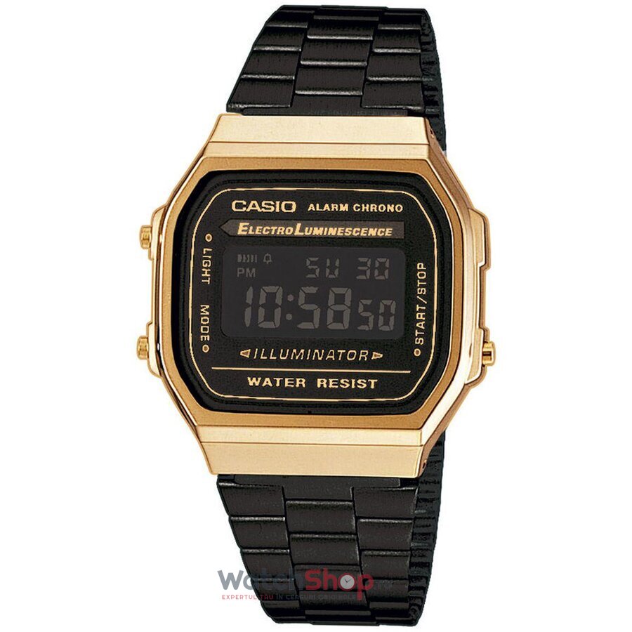 Ceas Barbatesc Sport Casio Negru Retro A168WEGB-1 Quartz Original cu Comanda Online