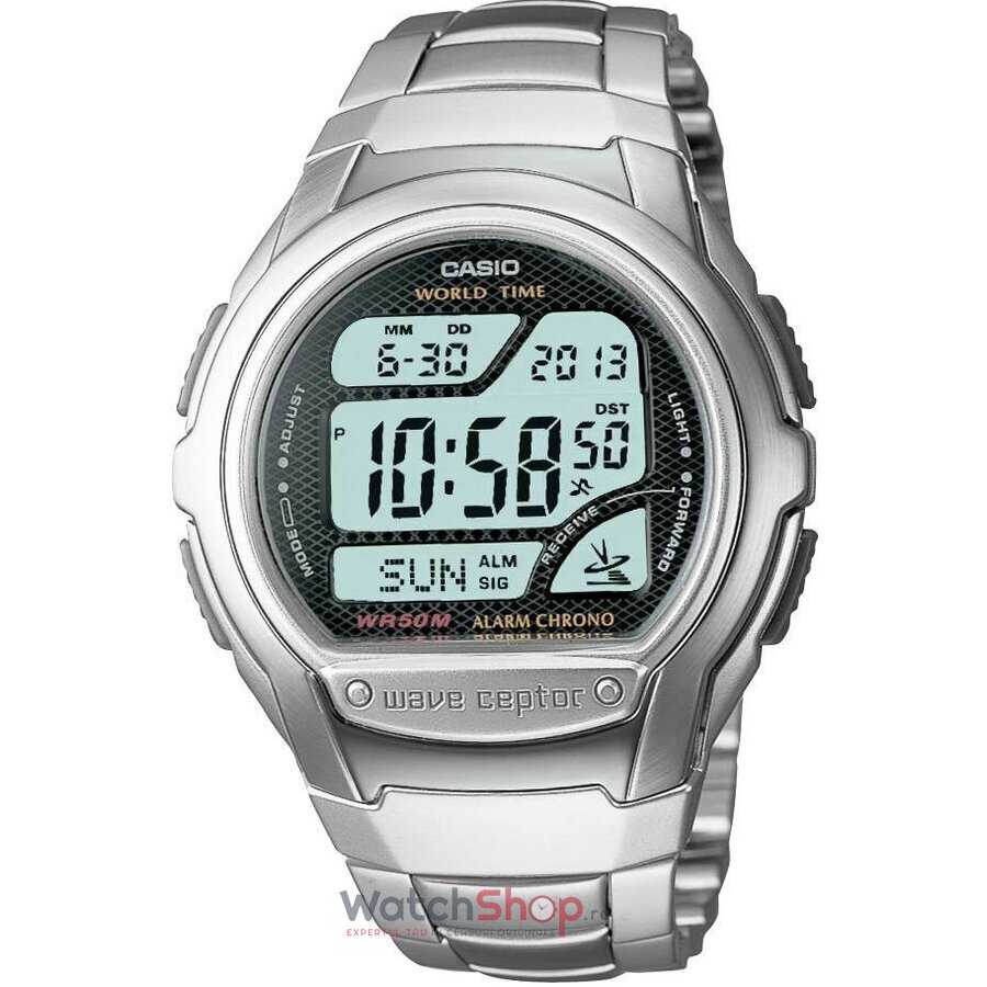 Ceas Barbatesc Sport Casio Negru Waveceptor WV-58DE-1AVEF Quartz Original cu Comanda Online