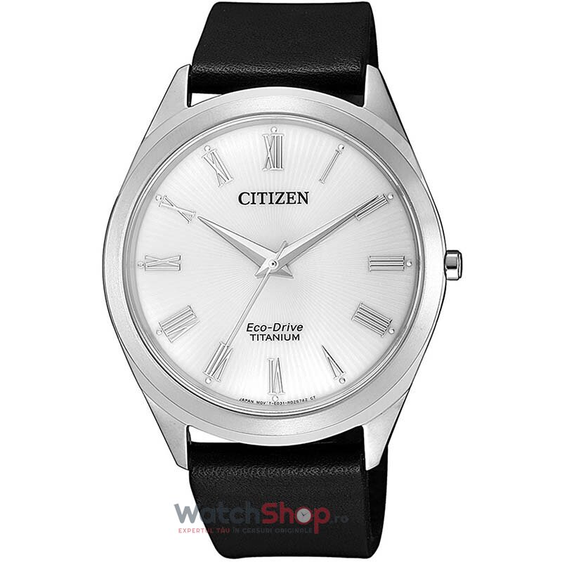 Ceas Citizen Barbatesc Sport Alb Eco Drive BJ6520-15A Titanium Eco-Drive Original cu Comanda Online