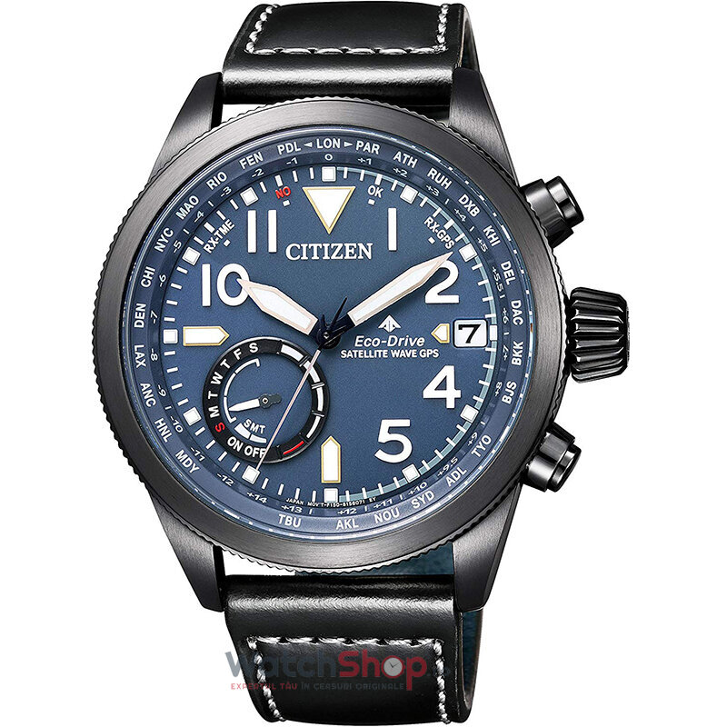 Ceas Barbatesc Sport Citizen Albastru Promaster CC3067-11L GPS Satellite Waves Eco-Drive Original cu Comanda Online