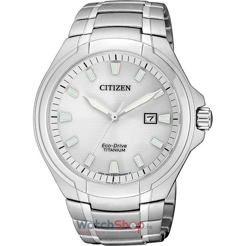 Ceas Barbatesc Sport Citizen Argintiu Super Titanium Eco Drive BM7430-89A Eco-Drive Original cu Comanda Online