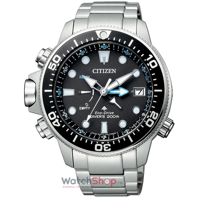 Ceas Citizen Barbatesc Sport Negru Promaster Aqualand BN2031-85E Eco Drive Eco-Drive Original cu Comanda Online