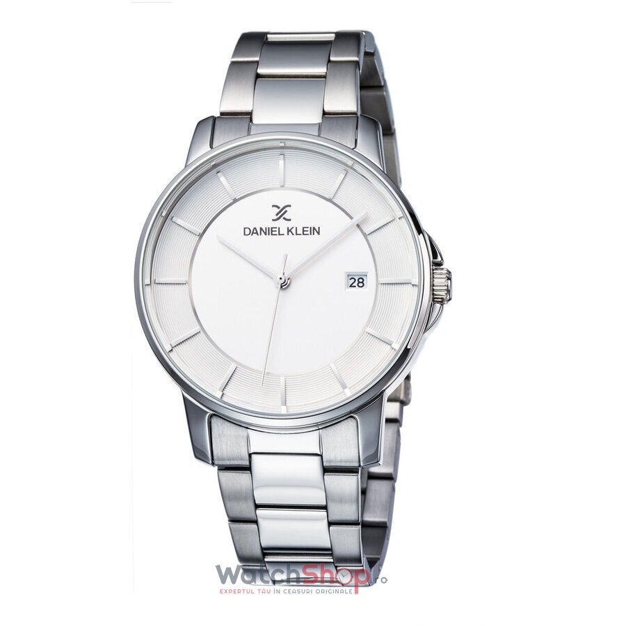 Ceas Barbatesc Sport Daniel Klein Alb Argintiu Premium DK11866-1 Quartz Original cu Comanda Online