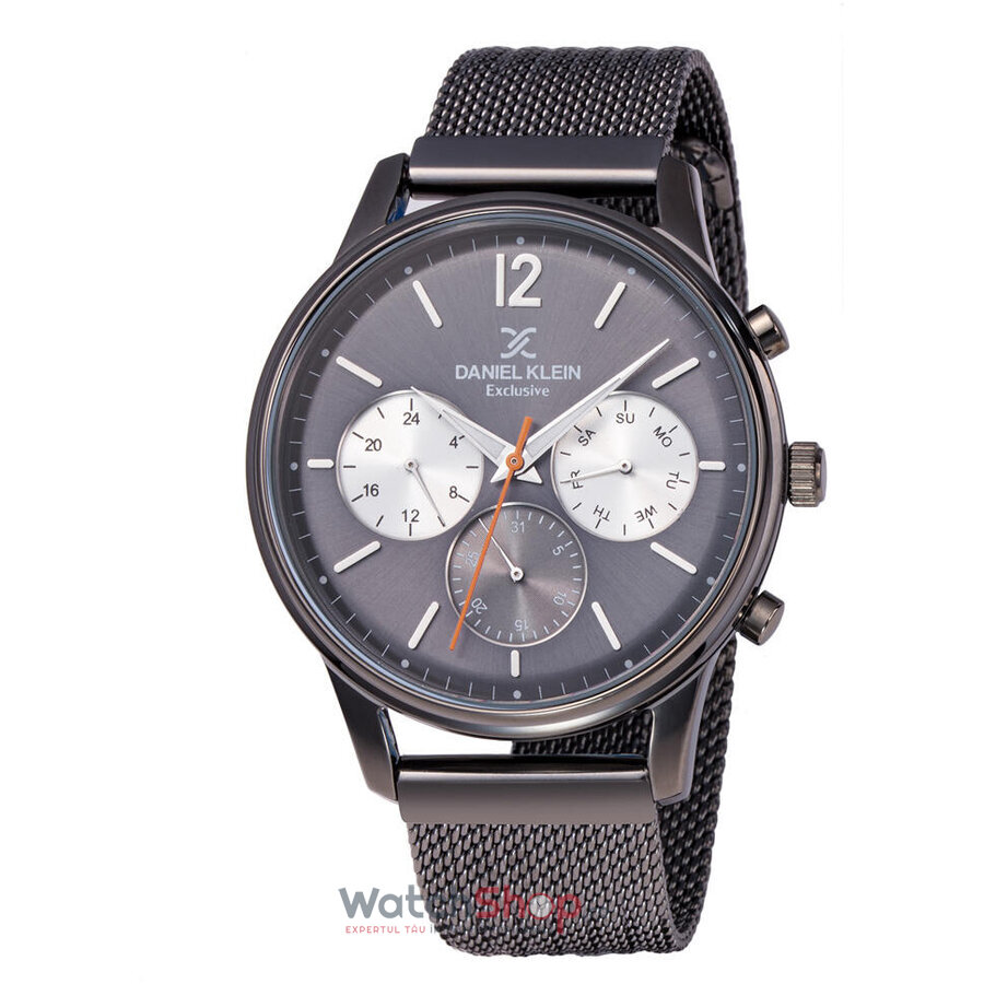 Ceas Barbatesc Sport Daniel Klein Antracit Exclusive DK11906-6 Quartz Original cu Comanda Online