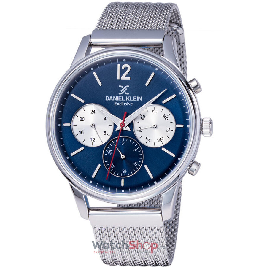 Ceas Barbatesc Sport Daniel Klein Bleumarin Exclusive DK11906-3 Quartz Original cu Comanda Online