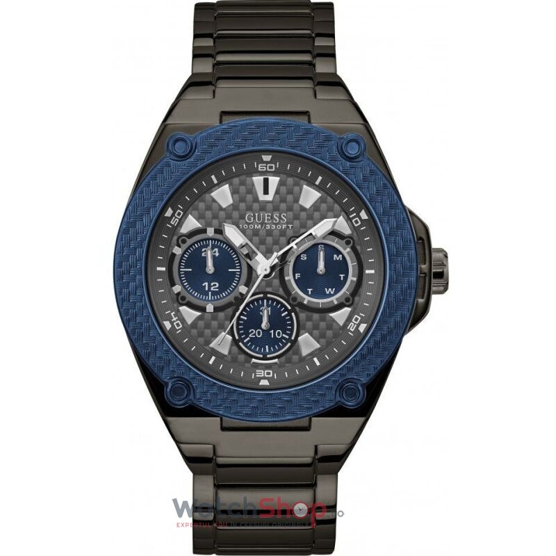 Ceas Guess Barbatesc Sport Negru LEGACY W1305G3 Quartz Original cu Comanda Online