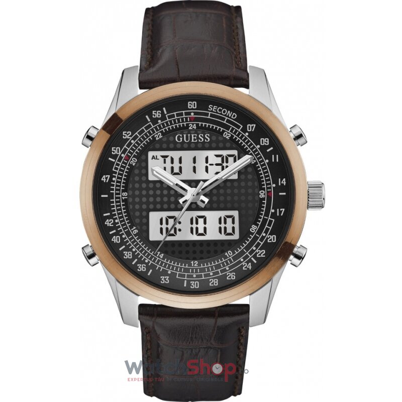 Ceas Guess Barbatesc Sport Negru ROGUE W0861G1 Quartz Original cu Comanda Online