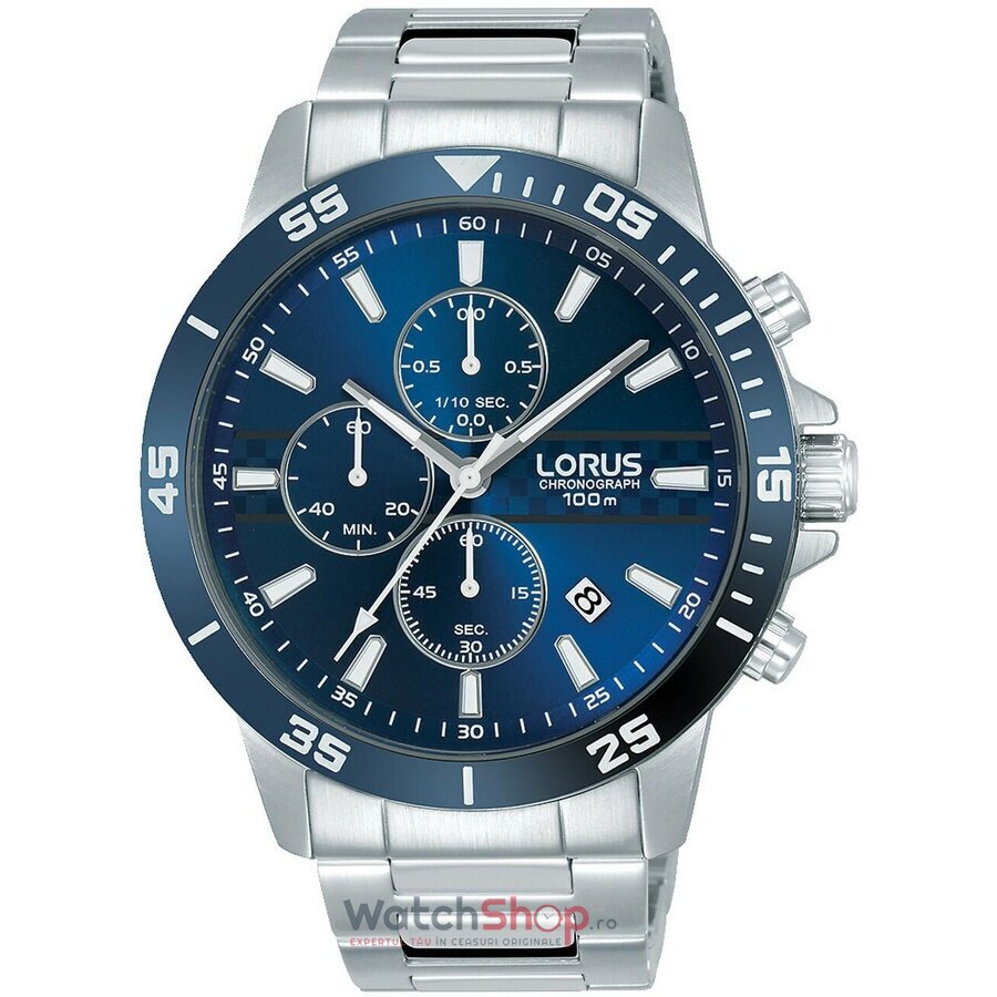 Ceas Lorus by Seiko Barbatesc Sport Albastru s RM303FX9 Cronograf Quartz Original cu Comanda Online