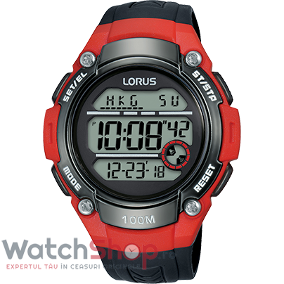 Ceas Barbatesc Sport Lorus by Seiko Negru S R2335MX9 Cronograf Dual Time Quartz Original cu Comanda Online