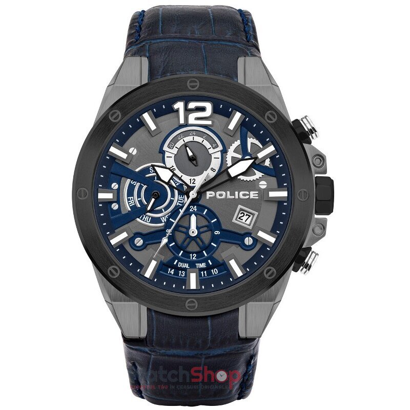 Ceas Police Barbatesc Sport Albastru SAIHO PL15711JSUB.03 Quartz Original cu Comanda Online