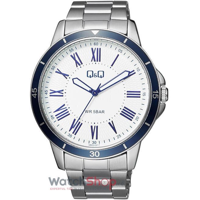 Ceas Barbatesc Sport Q&Q Alb QB22J207Y Quartz Original cu Comanda Online