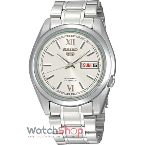 Ceas Barbatesc Sport Seiko Argintiu SNKL51K1 5 Automatic Original cu Comanda Online