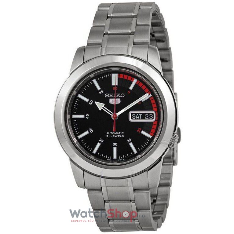 Ceas Barbatesc Sport Seiko Negru SNKK31K1 5 Automatic Original cu Comanda Online