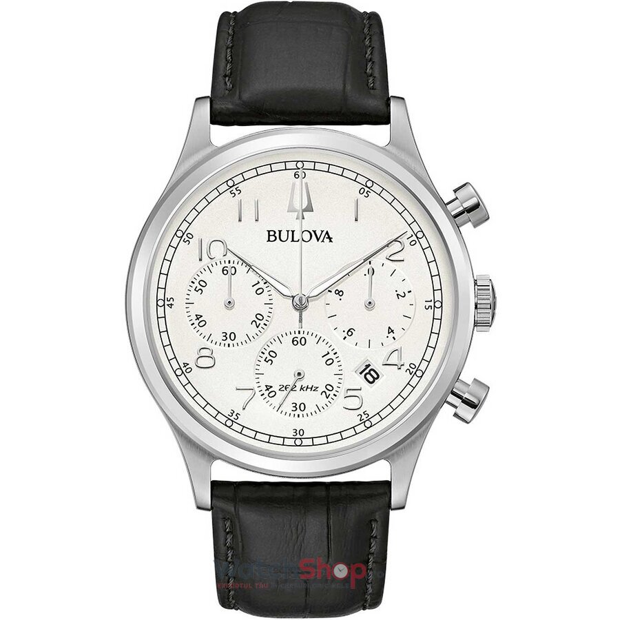 Ceas Bulova Original Barbatesc Casual Alb PRECISIONIST 96B354 Chronograph Quartz cu Comanda Online