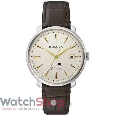 Ceas Bulova Original Barbatesc Elegant Argintiu FRANK SINATRA 96B359 Automatik Automatic cu Comanda Online