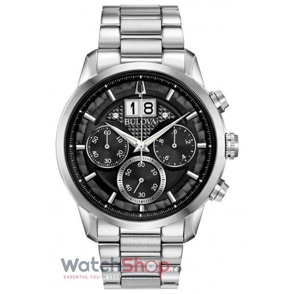 Ceas Bulova Original Barbatesc Sport Negru SUTTON 96B319 Chronograph Quartz cu Comanda Online