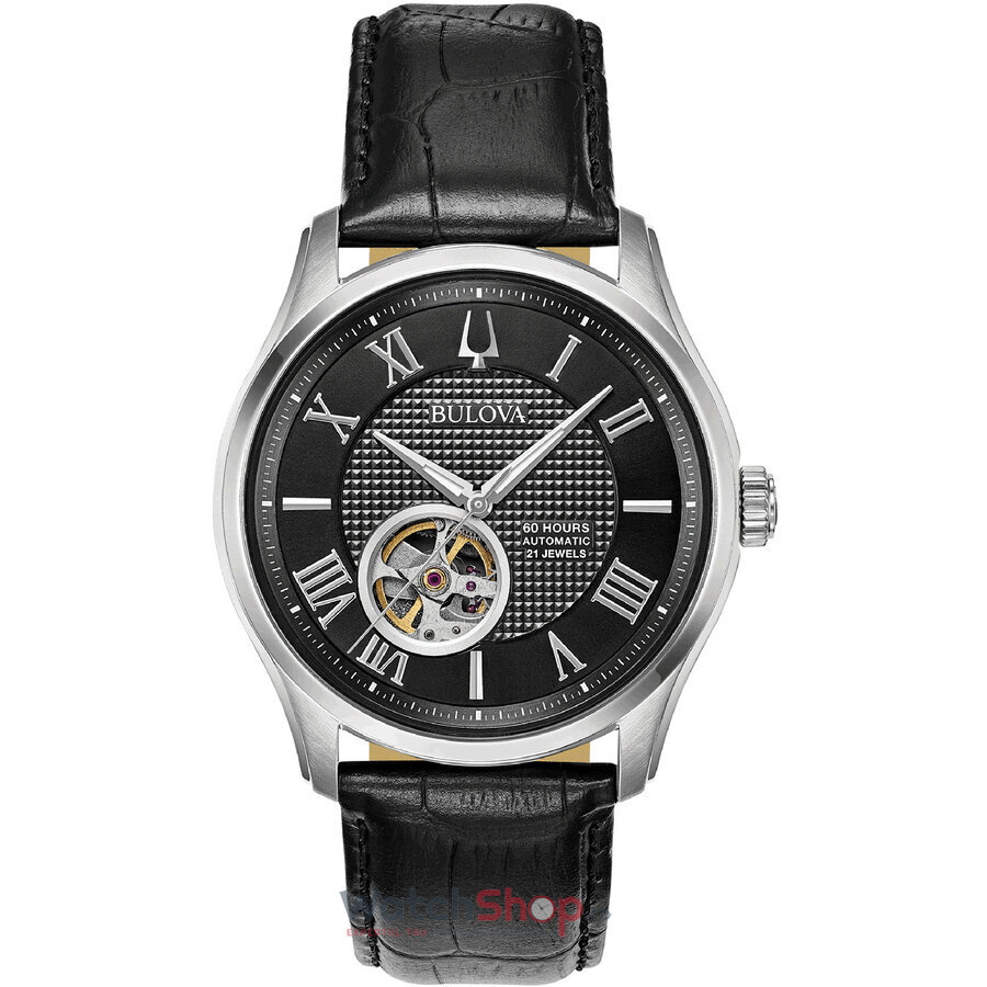 Ceas Bulova Original Elegant Negru pentru Barbati WILTON 96A217 cu Comanda Online