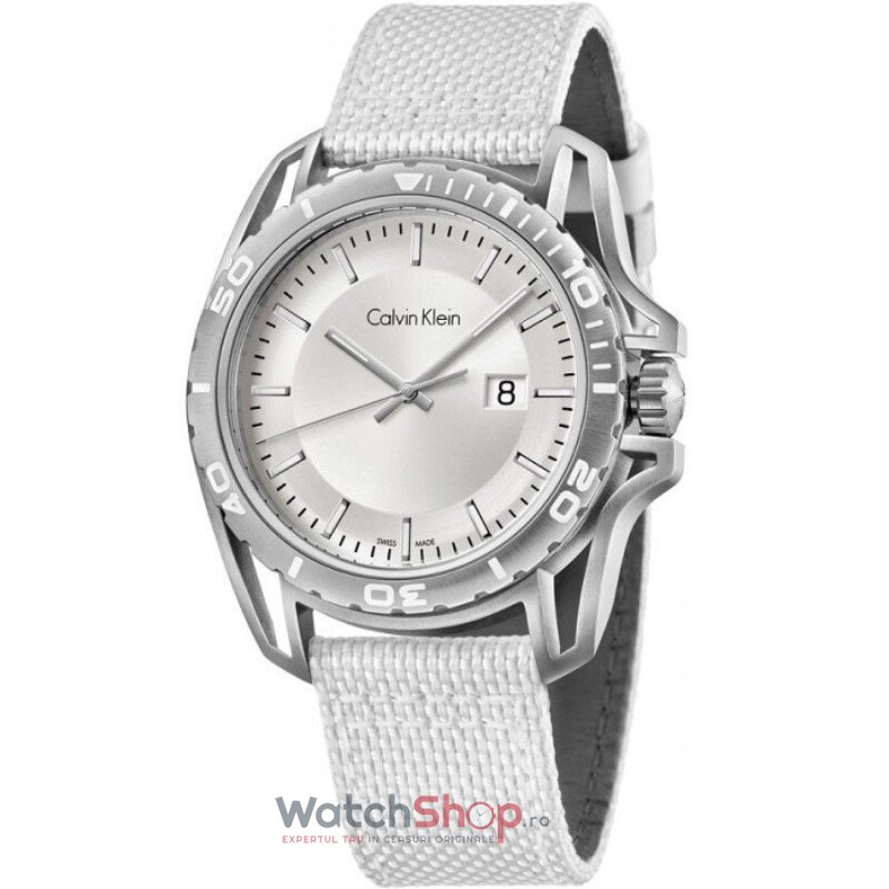 Ceas CALVIN KLEIN Original Barbatesc Sport Argintiu EARTH K5Y31VK6 Quartz cu Comanda Online