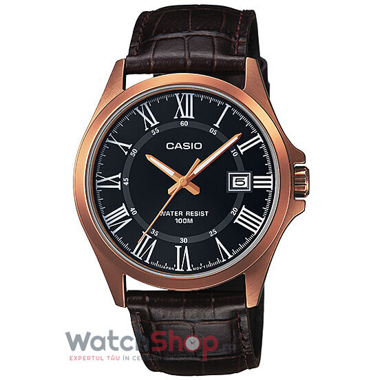 Ceas Casio Casual Barbatesc MTP-1376RL-1BVDF Negru Quartz cu Comanda Online