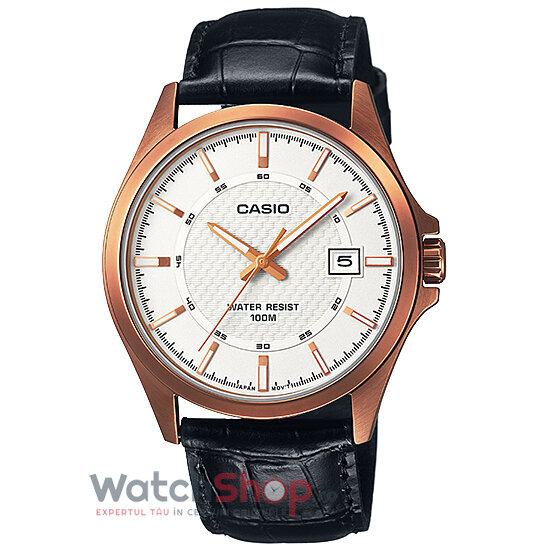 Ceas Casio Casual Barbatesc MTP-1376RL-7AVDF Alb Quartz cu Comanda Online