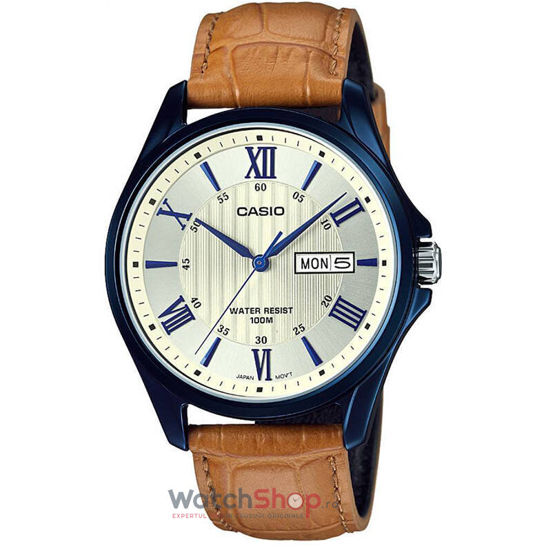 Ceas Casio Casual Barbatesc MTP-1384BUL-9AVDF Auriu Quartz cu Comanda Online