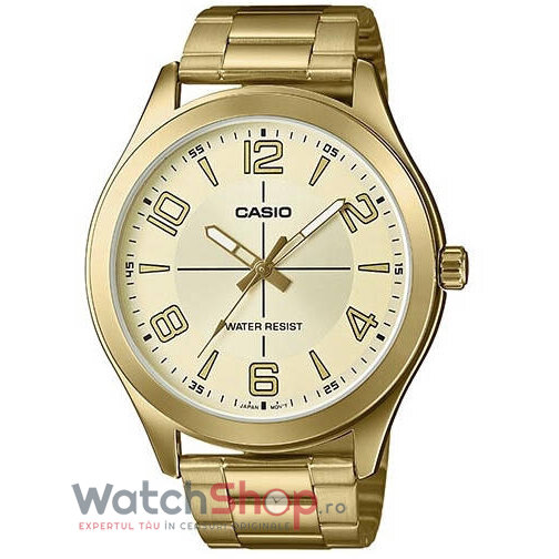 Ceas Casio Casual Barbatesc MTP-VX01G-9BUDF Auriu Sampanie Quartz cu Comanda Online