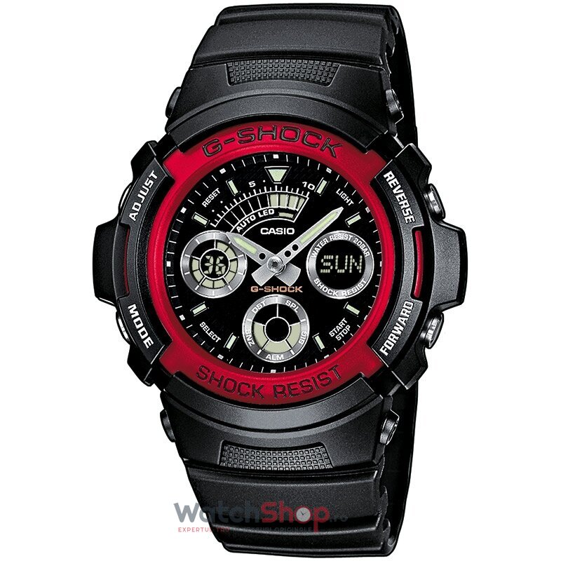 Ceas Casio Casual-Sport Barbatesc G-SHOCK AW-591-4AER Negru Quartz cu Comanda Online