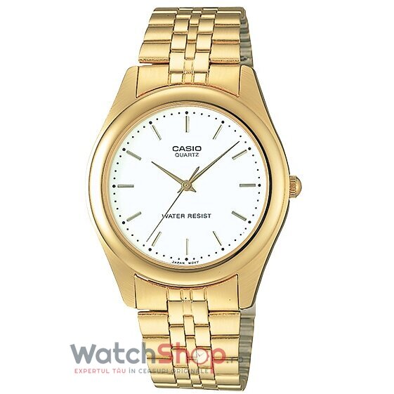 Ceas Casio Original Barbatesc Casual Alb MTP-1129N-7A Quartz cu Comanda Online