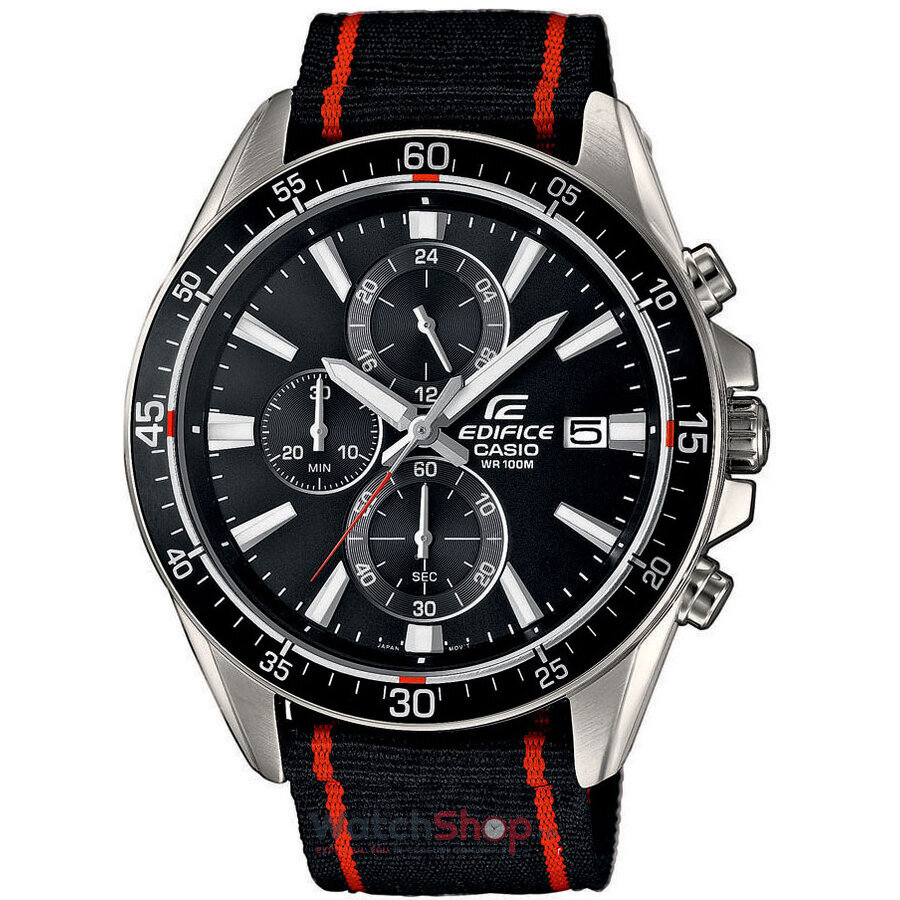 Ceas Casio Original Barbatesc Casual-Sport Negru EDIFICE EFR-546C-1AVUEF Quartz cu Comanda Online