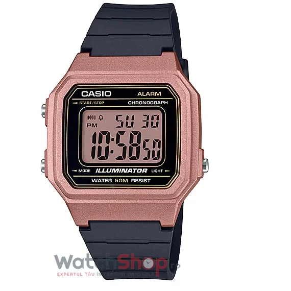 Ceas Casio Original Barbatesc Sport Negru COLLECTION W-217HM-5A Quartz cu Comanda Online